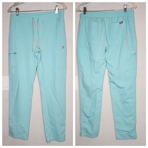 Figs Yola Skinny Scrub Pants Fresh Aqua Blue Women's size small